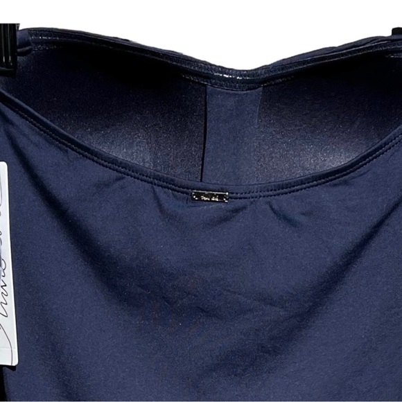 🌻NEW (w/tags!) Anne Cole Navy Blue Twist Front 1-Piece Swimsuit Size 6 - Picture 6 of 9